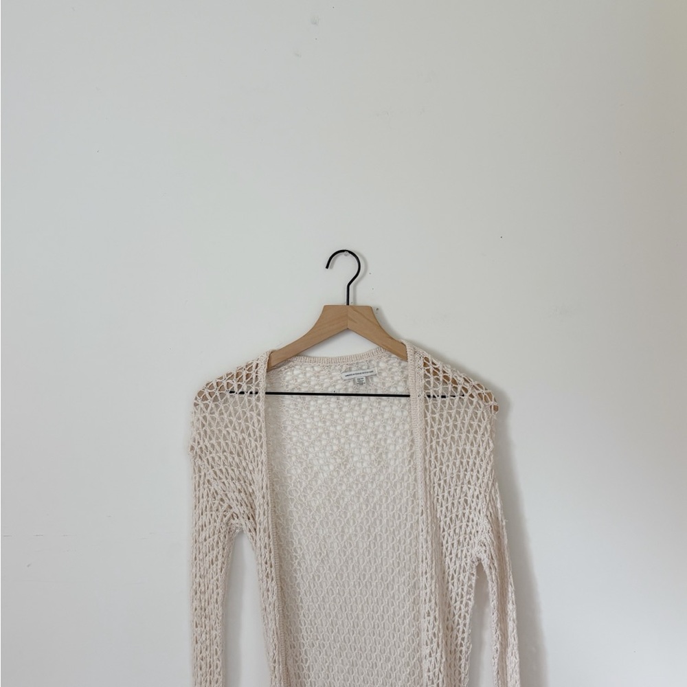 5 for $25 ✨ American Eagle Open-Knit Cream Sweater